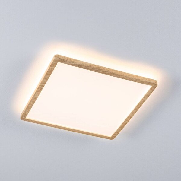 Paulmann Lampa sufitowa Atria Shine, jasne drewno, biuro, tworzywo sztuczne, nowoczesny