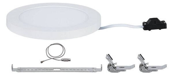 Paulmann Panel do zabudowy LED Cover-it, średnica 17 cm, 880 lm, 3000 K, biały Cover-it, biały / opal, przedpokój, tworzywo sztuczne, nowoczesny