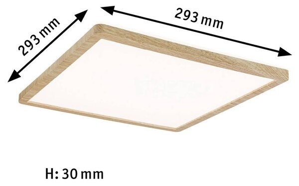 Paulmann Lampa sufitowa Atria Shine, jasne drewno, biuro, tworzywo sztuczne, nowoczesny