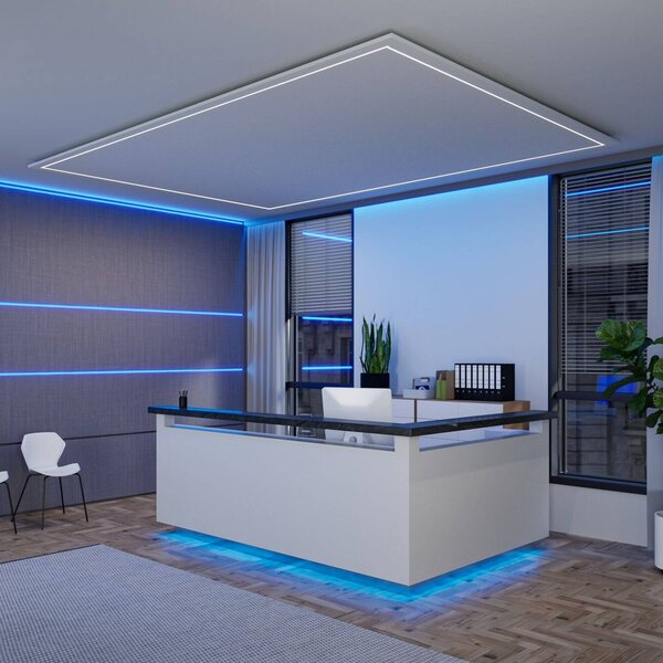 Paulmann Zestaw podstawowy taśm LED MaxLED 500 COB, 3 m, RGBW 500, możliwość ściemniania, chromowy / srebrny, salon / jadalnia, tworzywo sztuczne