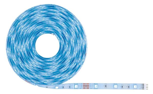 Paulmann Kompletny zestaw taśm LED SimpLED 5 m, inteligentny, RGB 24 W SimpLED, możliwość ściemniania, biały / opal, salon / jadalnia, tworzywo sztuczne