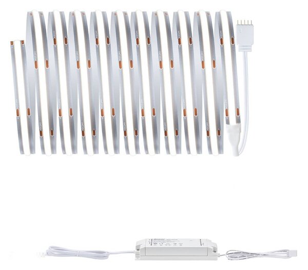 Paulmann Zestaw podstawowy taśm LED MaxLED 1000 COB, 3 m, 6500 K możliwość ściemniania, chromowy / srebrny, salon / jadalnia, tworzywo sztuczne
