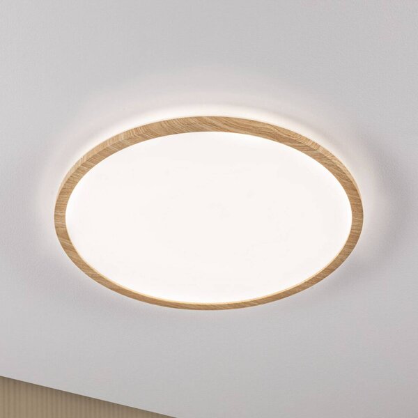 Paulmann Lampa sufitowa Atria Shine, jasne drewno, biuro, tworzywo sztuczne, nowoczesny
