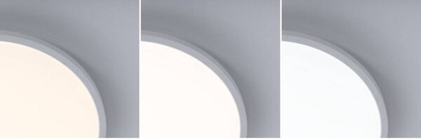 Paulmann Panel LED Atria Shine, Ø40 cm, RGBW, biały, IP20, ściemniany możliwość ściemniania, biały / opal, biuro, tworzywo sztuczne, nowoczesny