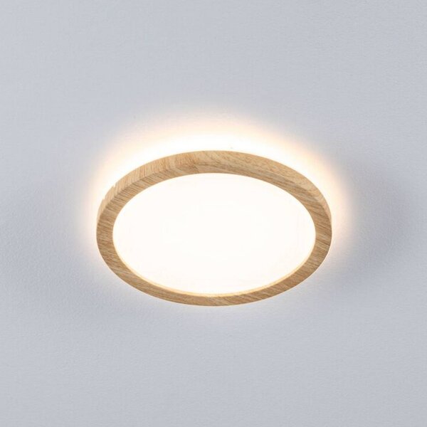 Paulmann Lampa sufitowa Atria Shine, jasne drewno, biuro, tworzywo sztuczne, nowoczesny