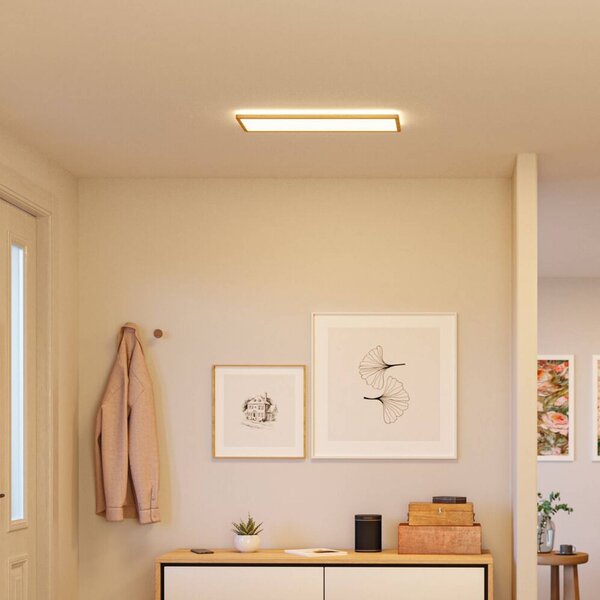 Paulmann Lampa sufitowa Atria Shine, jasne drewno, biuro, tworzywo sztuczne, nowoczesny