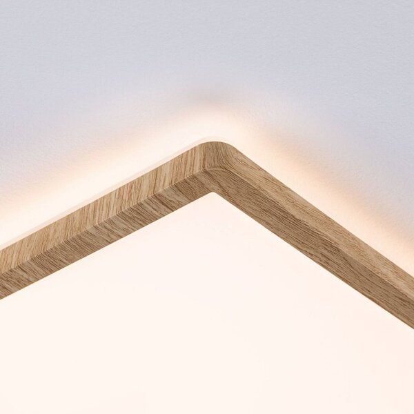 Paulmann Lampa sufitowa Atria Shine, jasne drewno, biuro, tworzywo sztuczne, nowoczesny