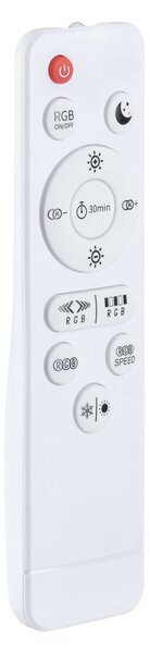 Paulmann Panel LED Atria Shine, Ø40 cm, RGBW, biały, IP20, ściemniany możliwość ściemniania, biały / opal, biuro, tworzywo sztuczne, nowoczesny
