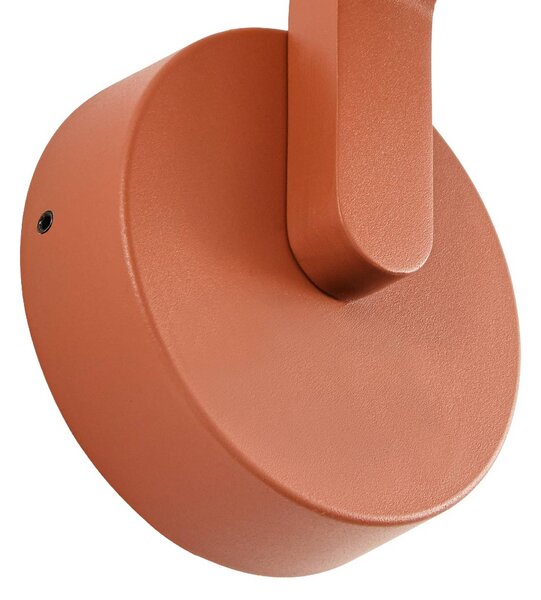 Kinkiet zewnętrzny Capelo Lindby, terracotta, aluminium, nowoczesny