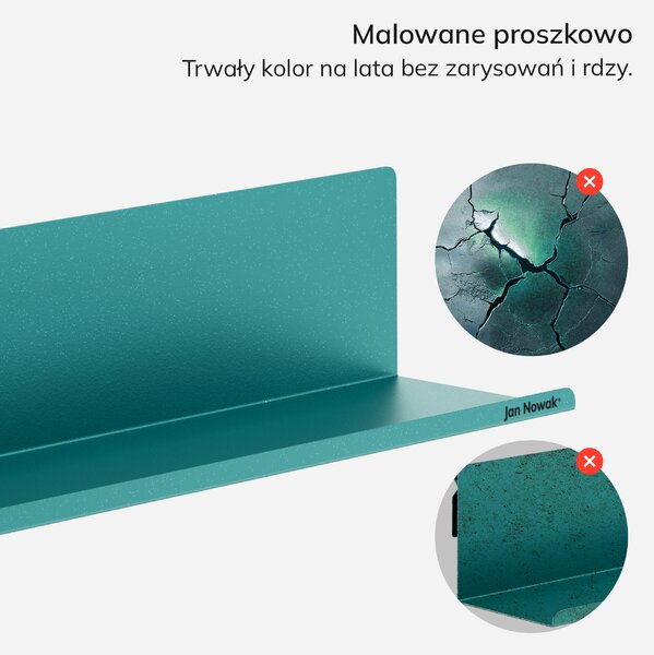 Półka wisząca metalowa morska, 700 mm: JOANNE Modern