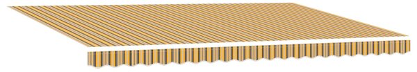 Markiza zwijana Wielokolorowe 500 × 300 cm Poliester i Stal