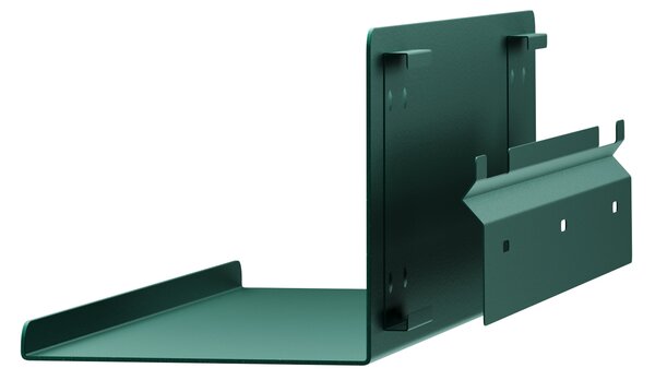 Półka wisząca metalowa butelkowa zieleń, 400 mm: JOANNE Modern