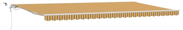 Markiza zwijana Wielokolorowe 600 × 300 cm Poliester i Metal