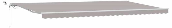 Markiza wysuwana jasnoszary 600 × 300 cm Poliester