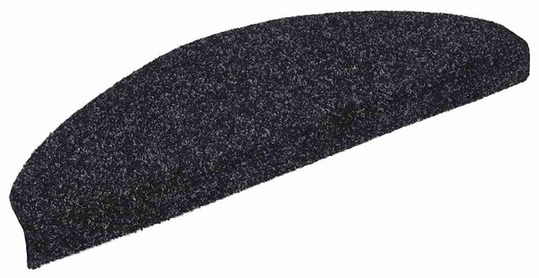 Maty na schody samoprzylepne 20 szt. 65x21x4 cm czarne półokrągłe duże