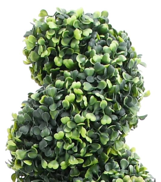 Spirala ze sztucznego bukszpanu, z doniczką, zielona, 117 cm