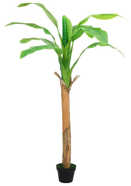 Sztuczne drzewko bananowe z doniczką, 180 cm, zielone