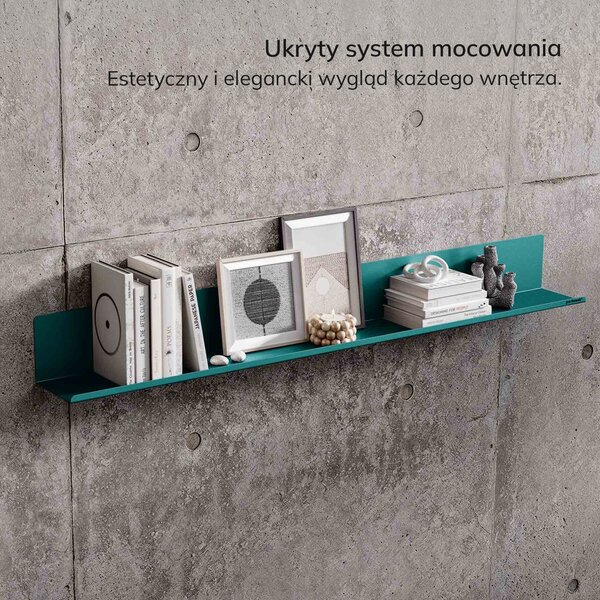 Półka wisząca metalowa morska, 1200 mm: JOANNE Modern