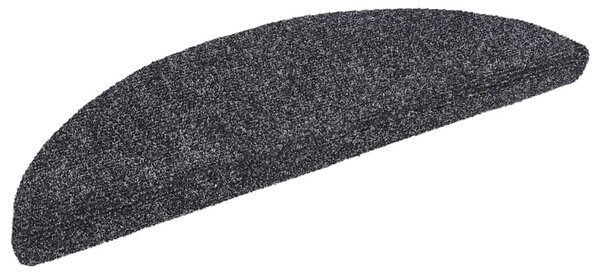 Maty na schody samoprzylepne 20 szt. 56x17x3 cm Ciemnoszary półokrągły