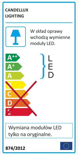 Nowoczesny plafon sufitowy led - K126 F9-P32