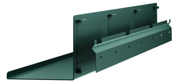Półka wisząca metalowa butelkowa zieleń, 1200 mm: JOANNE Modern