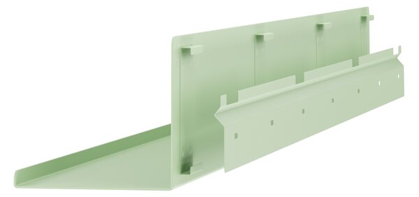 Półka wisząca metalowa pastelowy zielony, 1200 mm: JOANNE Fresh Style