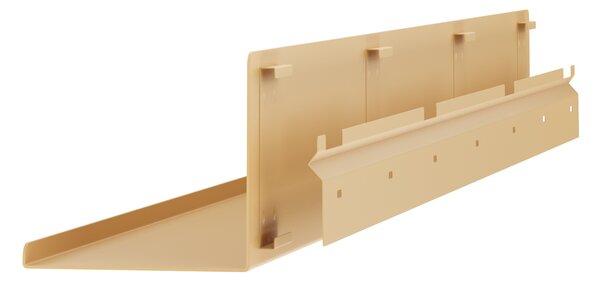 Półka wisząca metalowa beżowa, 1200 mm: JOANNE Fresh Style