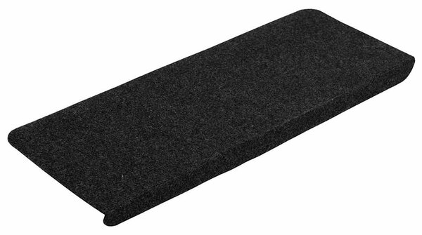 Maty na schody samoprzylepne 30 szt. Czarne 65x24,5x3,5 cm