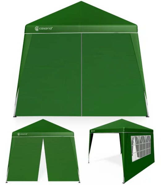 Pawilon CAPRI PLUS z 2 ścianami bocznymi, 3×3 m, zielony Casaria