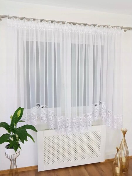 Firana z gipiurÄ 30cm uszyta w "M" 400x180cm