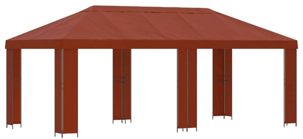 Altana ogrodowa 6 x 3 m terakota Poliester i Stal 190 gsm