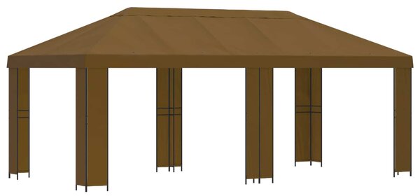 Altana ogrodowa 6 x 3 m Ciemnoszary Poliester i Stal 190 gsm