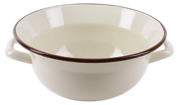 Miska kuchenna emaliowana beżowa BROWN 26 cm, 2,5 l