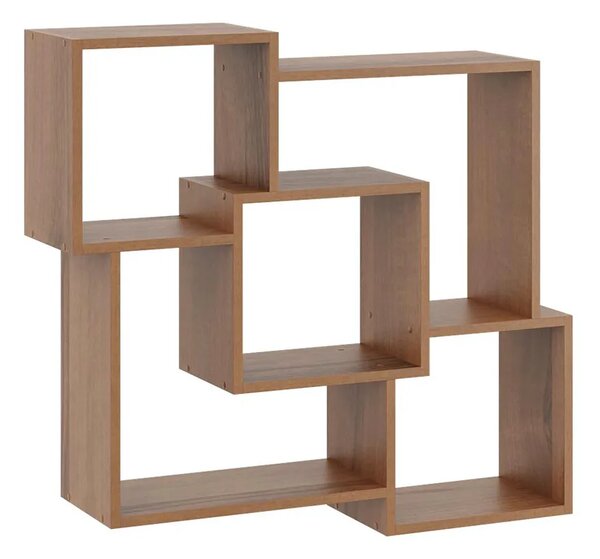 Minimalistyczna półka wisząca w kolorze orzech F3-T09