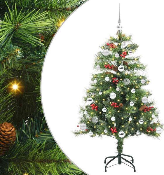 Sztuczna choinka Ze LED Lights Zielony 150 cm PVC i Metal