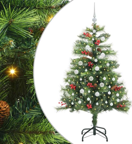 Sztuczna choinka Ze LED Lights Zielony 150 cm PVC i Metal