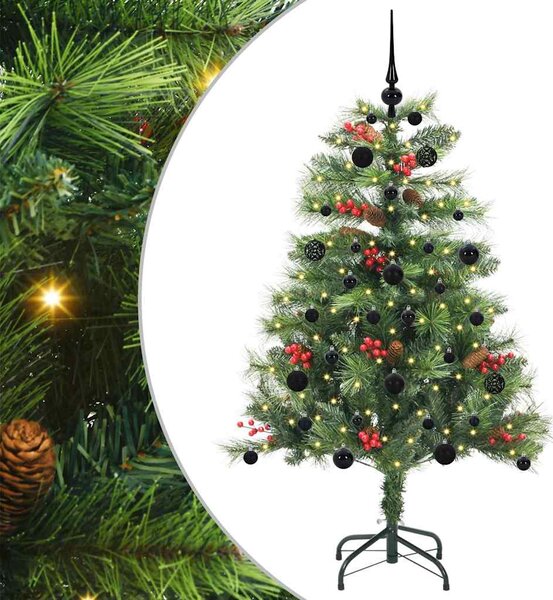 Sztuczna choinka Ze LED Lights Zielony 150 cm PVC i Metal