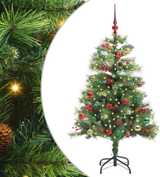 Sztuczna choinka Ze LED Lights Zielony 150 cm PVC i Metal