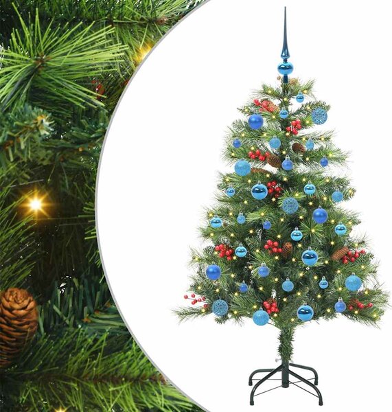 Sztuczna choinka Ze LED Lights Zielony 150 cm PVC i Metal