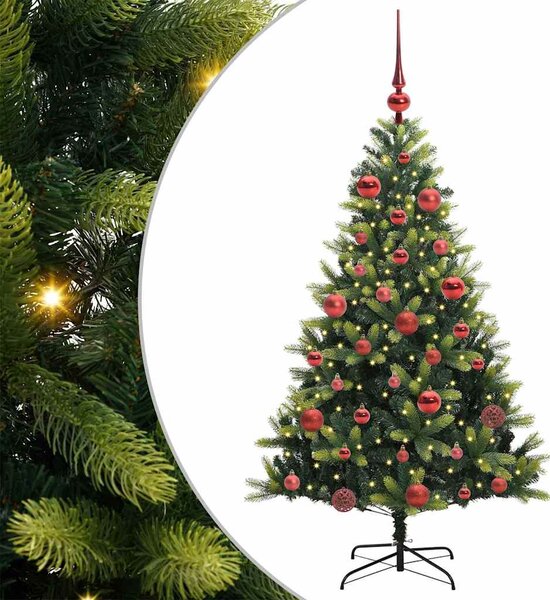 Sztuczna skandynawska choinka z zawiasami 150 LED 150 cm