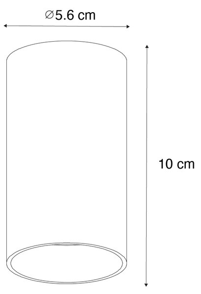 Inteligentny reflektor natynkowy ciemny brąz z Wifi GU10 50 mm - Tuba