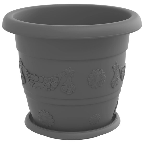 Doniczki 24 pcs Czarny Ø 30 x 25 cm Z tworzywa sztucznego
