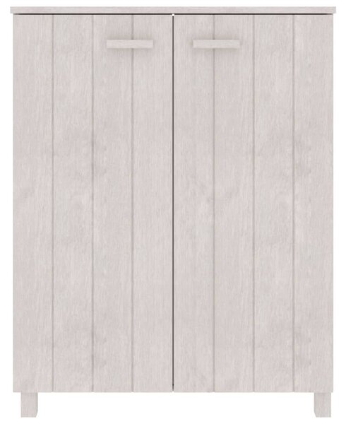 Szafka na buty HAMAR, biała, 85x40x108 cm, lite sosna