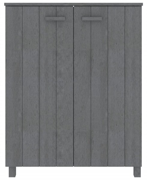 Szafka na buty HAMAR, ciemnoszara, 85x40x108 cm, lita sosna