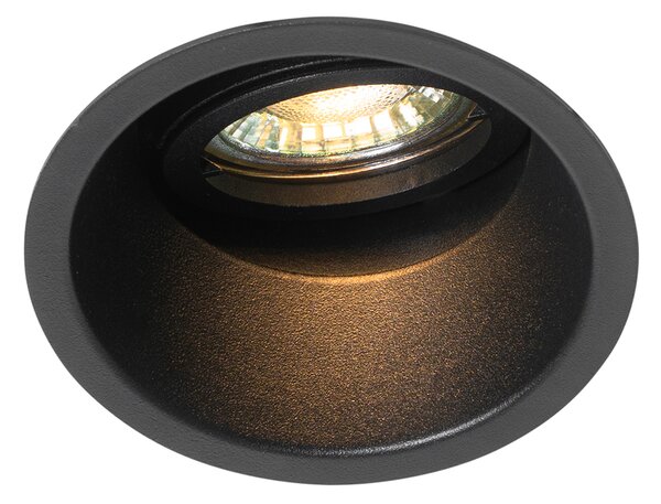 Inteligentny wpuszczany reflektor czarny regulowany z WiFi GU10 - Alloy