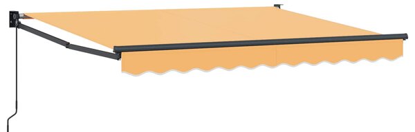 Markiza wysuwana piaskowy 3 x 2,5 m 100% Poliester i Aluminium