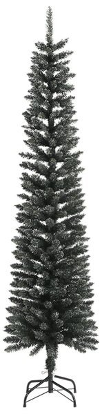 Sztuczna, smukła choinka ze stojakiem, zielona, 240 cm, PVC