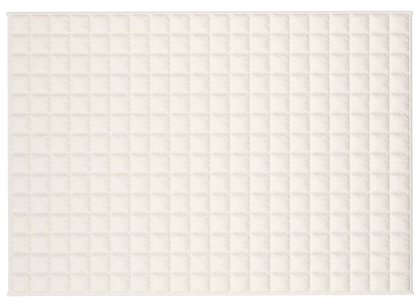 Koc obciążeniowy, kremowy, 138x200 cm, 6 kg, tkanina
