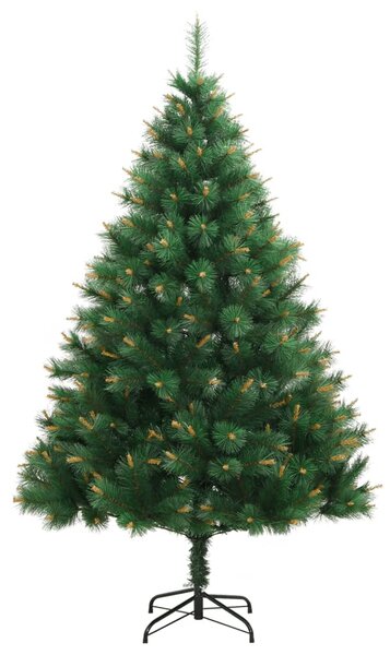 Sztuczna choinka zawiasowa ze stojakiem, 210 cm