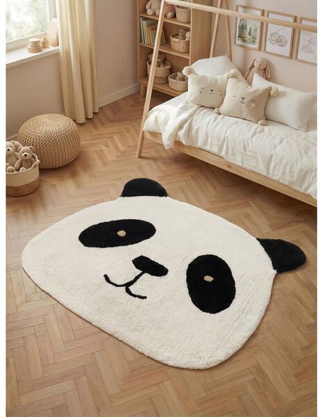 Czarny/kremowy bawełniany dywan dziecięcy odpowiedni do prania/tkany ręcznie 103x120 cm Snuggle Patsy – Hanse Home